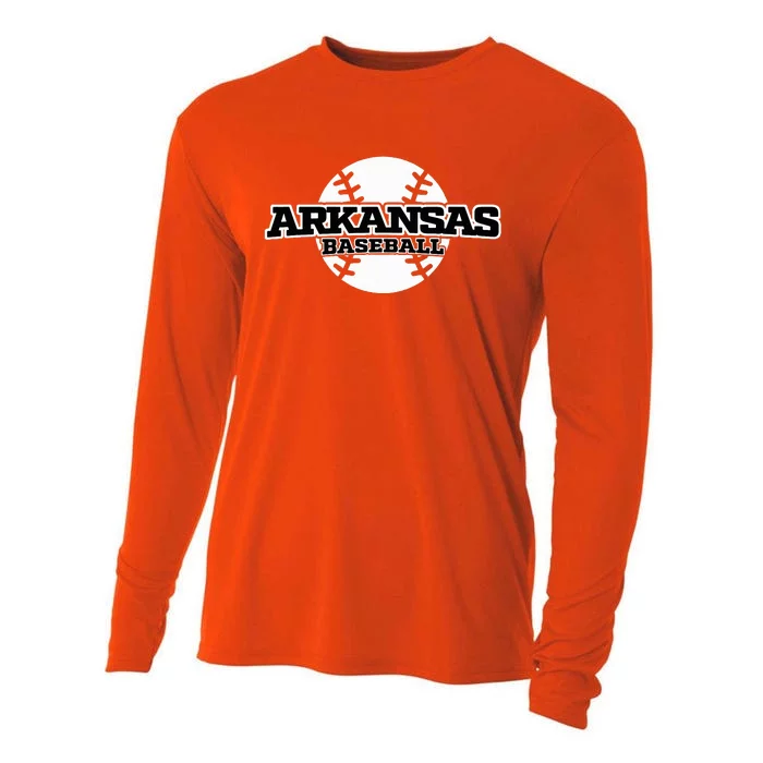 Arkansas Baseball Cooling Performance Long Sleeve Crew