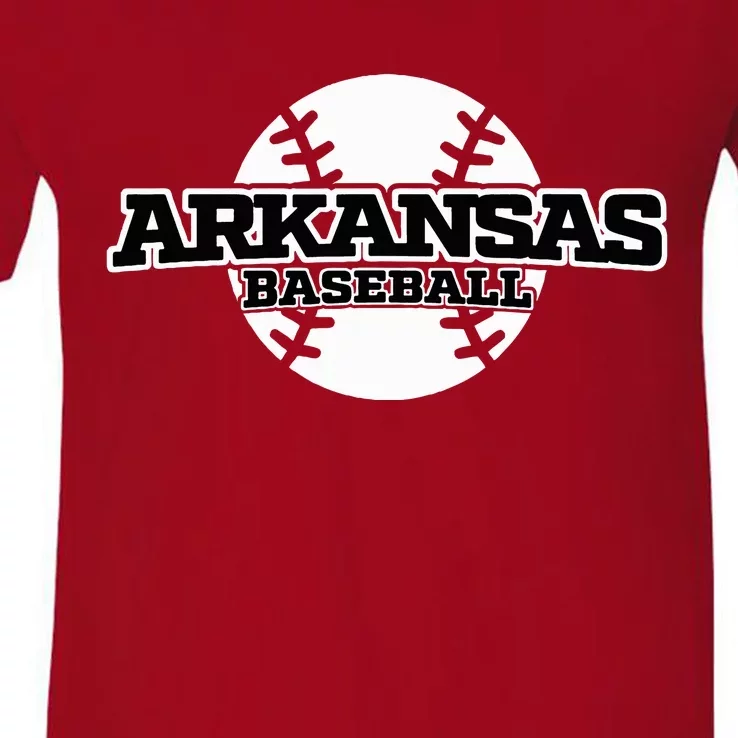 Arkansas Baseball V-Neck T-Shirt