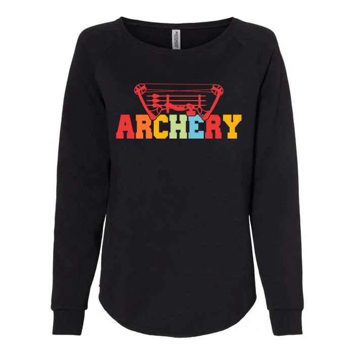 Archery Bow And Arrow Colorful Gift Womens California Wash Sweatshirt