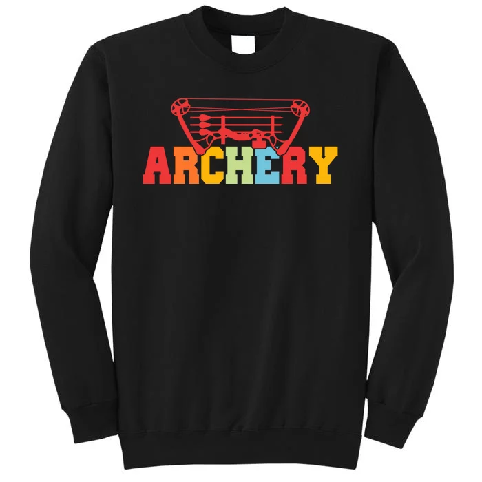 Archery Bow And Arrow Colorful Gift Tall Sweatshirt