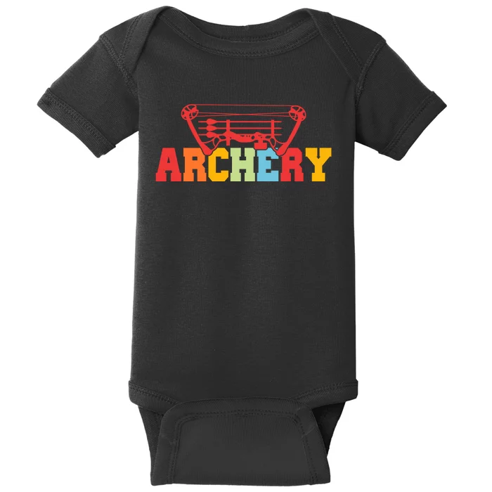 Archery Bow And Arrow Colorful Gift Baby Bodysuit