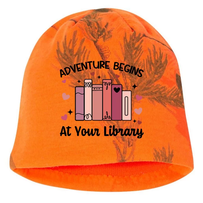 Adventure Begins At Your Library Summer Reading 2024 Vintage Gift Kati - Camo Knit Beanie