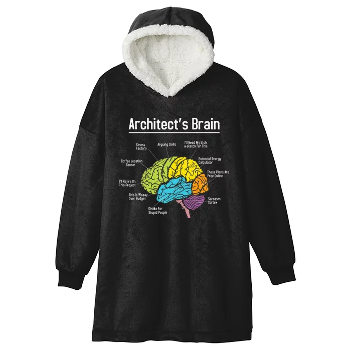 ArchitectS Brain Architect Architecture Design Plan Build Hooded Wearable Blanket