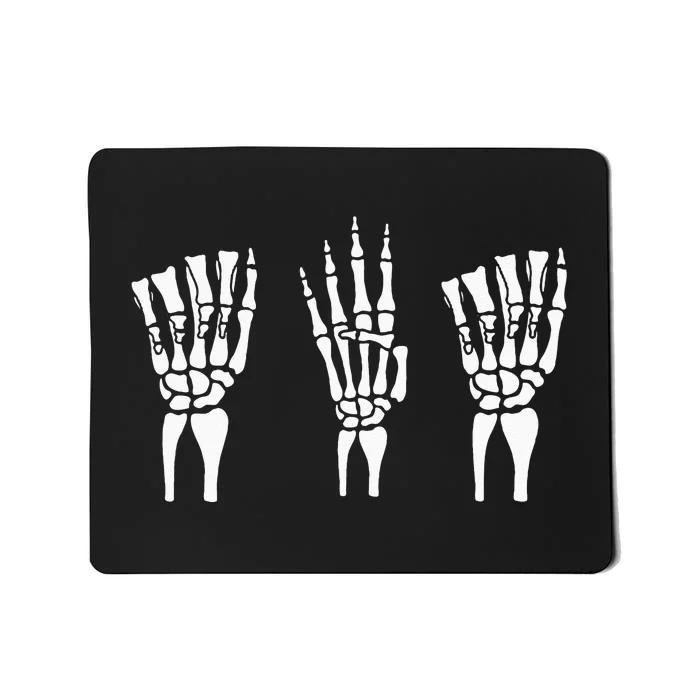 Applied Behavior Analysis Skeleton Hands Sign Language Mousepad