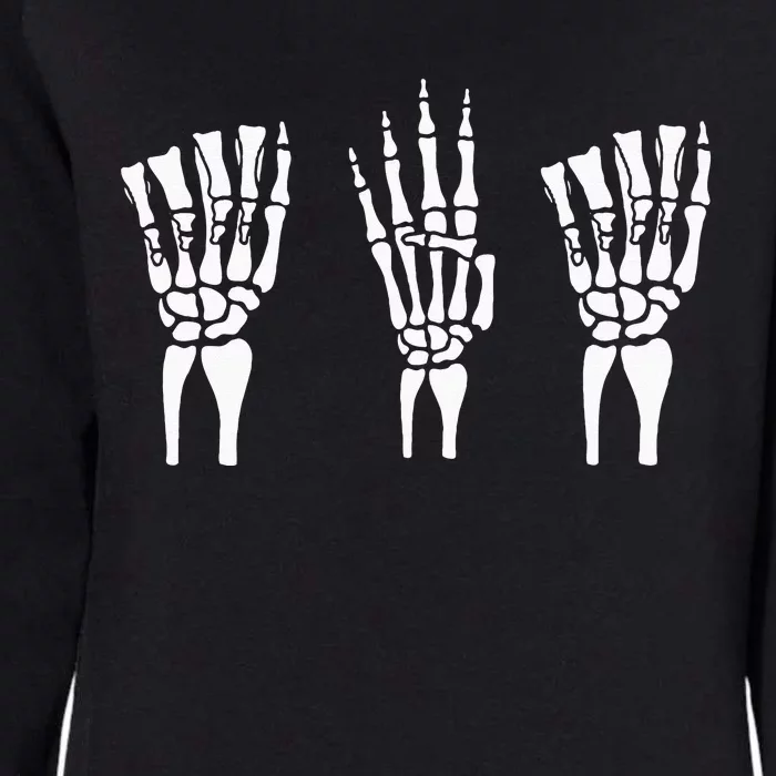 Applied Behavior Analysis Skeleton Hands Sign Language Womens California Wash Sweatshirt