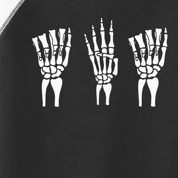 Applied Behavior Analysis Skeleton Hands Sign Language Toddler Fine Jersey T-Shirt