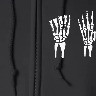 Applied Behavior Analysis Skeleton Hands Sign Language Full Zip Hoodie