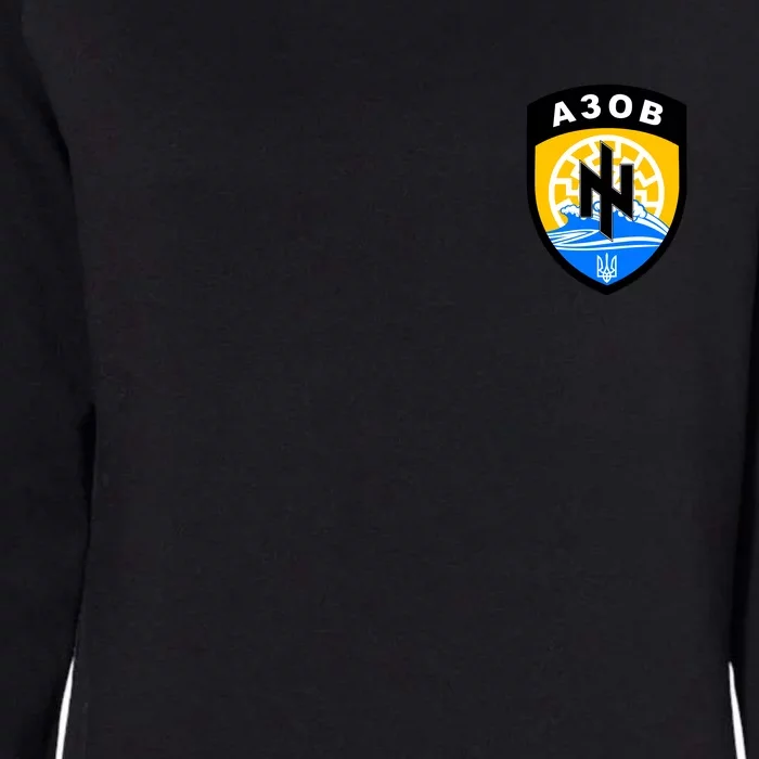 Azov Battalion A30B Shield Special Forces Ukraine Womens California Wash Sweatshirt