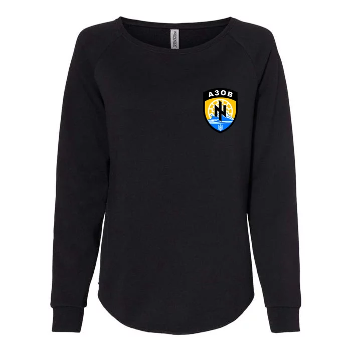 Azov Battalion A30B Shield Special Forces Ukraine Womens California Wash Sweatshirt