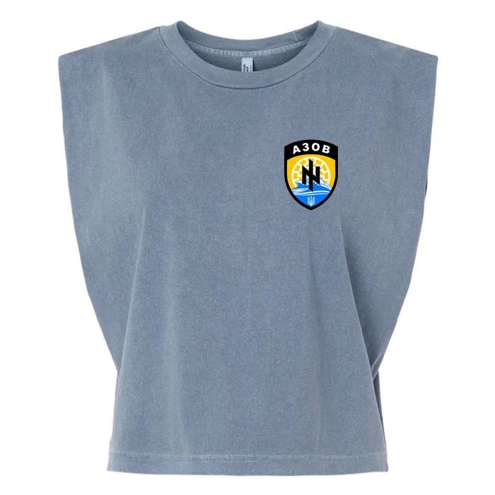 Azov Battalion A30B Shield Special Forces Ukraine Garment-Dyed Women's Muscle Tee