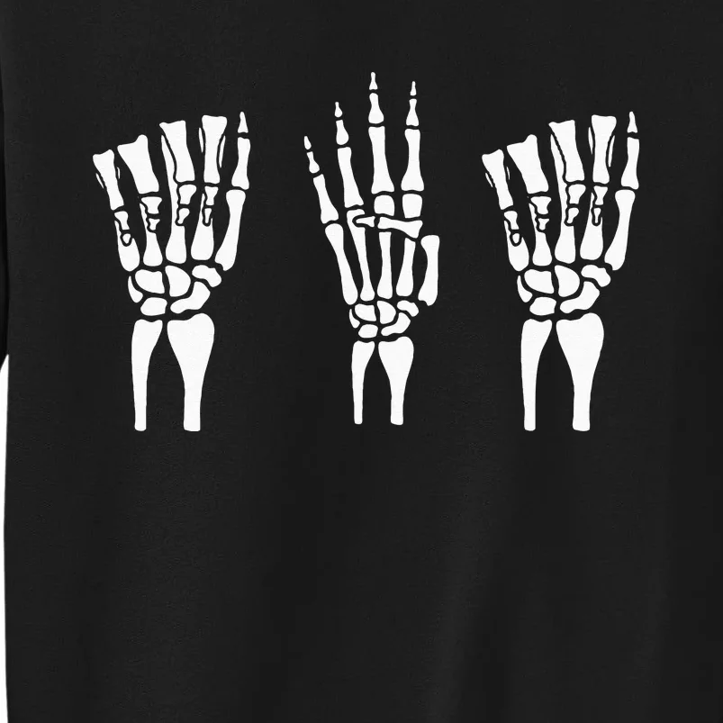 Applied Behavior Analysis Skeleton Hands Sign Language Tall Sweatshirt