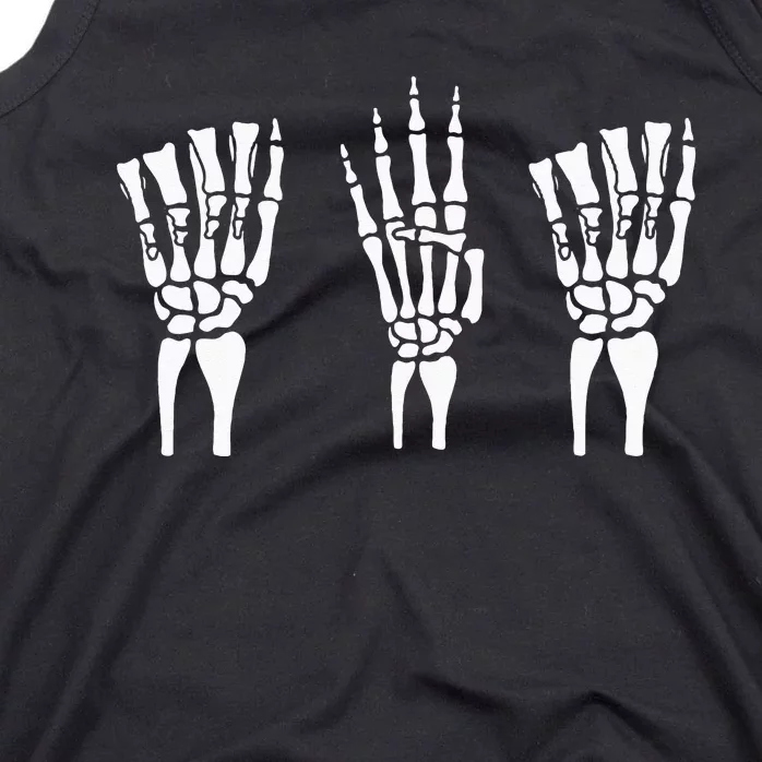 Applied Behavior Analysis Skeleton Hands Sign Language Tank Top