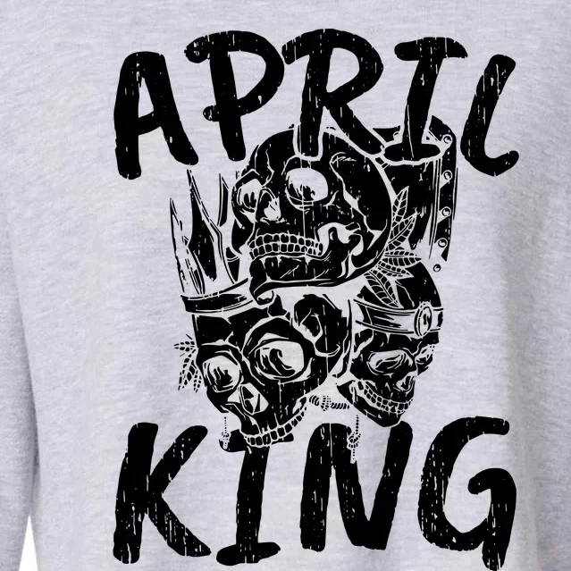 April Birthday Cropped Pullover Crew