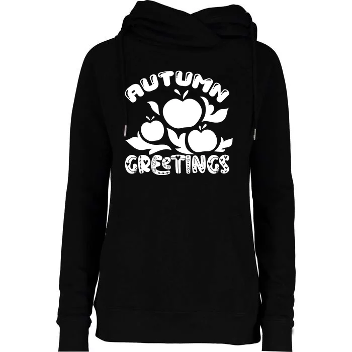 Autumn Blessings Womens Funnel Neck Pullover Hood