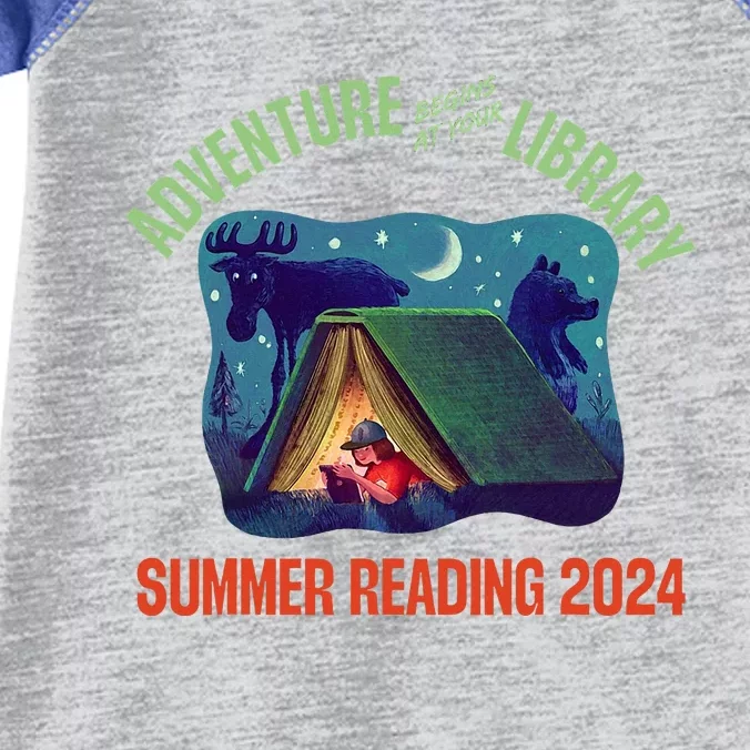 Adventure Begins At Your Library Summer Reading Program 2024 Infant Baby Jersey Bodysuit