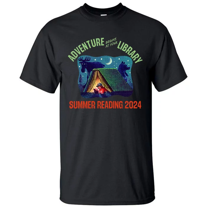 Adventure Begins At Your Library Summer Reading Program 2024 Tall T-Shirt