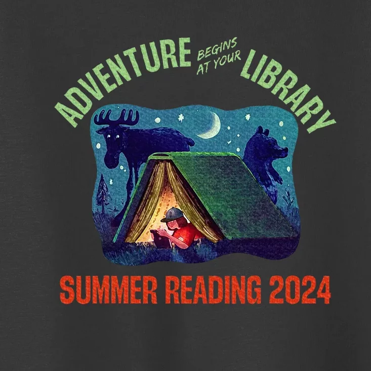 Adventure Begins At Your Library Summer Reading Program 2024 Toddler T-Shirt