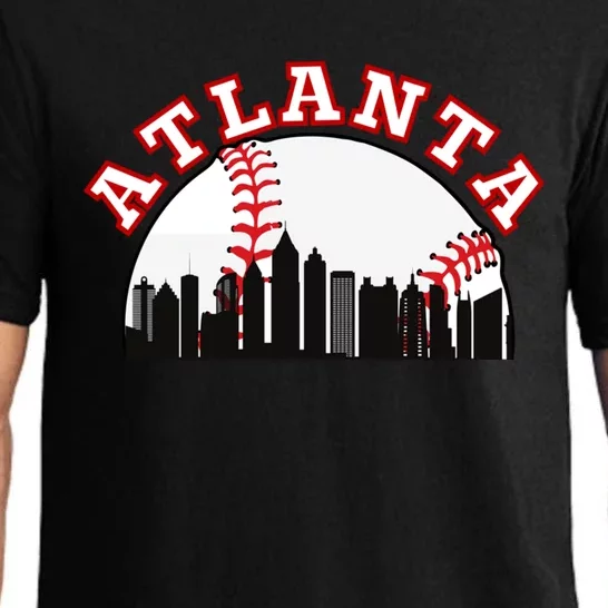 Atlanta Baseball Atlanta GA Cityscape ATL Skyline Pajama Set