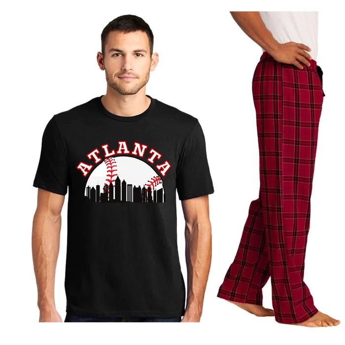 Atlanta Baseball Atlanta GA Cityscape ATL Skyline Pajama Set