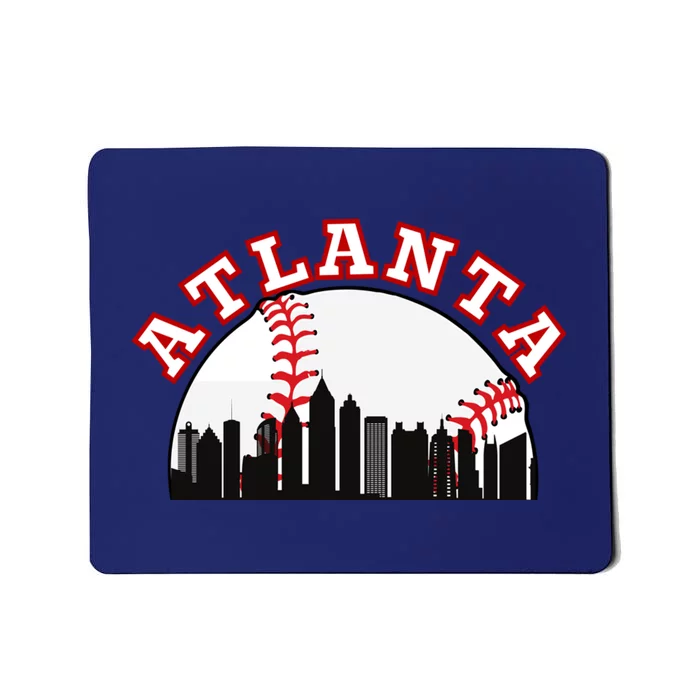 Atlanta Baseball Atlanta GA Cityscape ATL Skyline Mousepad