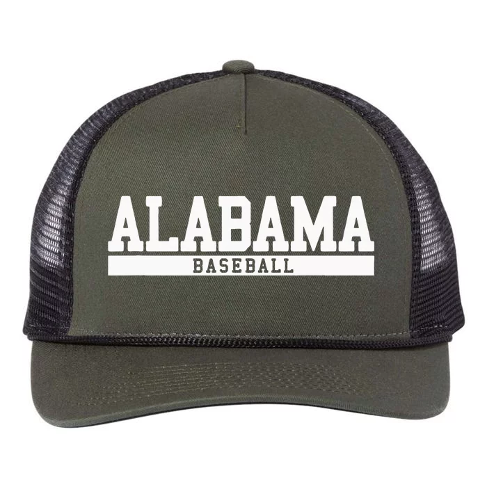 Alabama Baseball Retro Rope Trucker Hat Cap