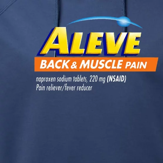 Aleve Back And Muscle Pain Nurse Pharmacy Halloween Costume Performance Fleece Hoodie