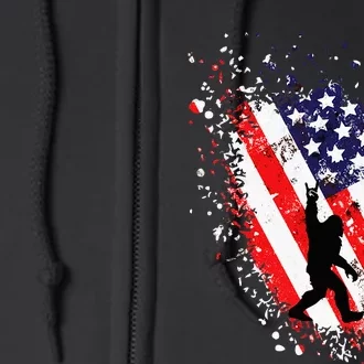 American Bigfoot Full Zip Hoodie