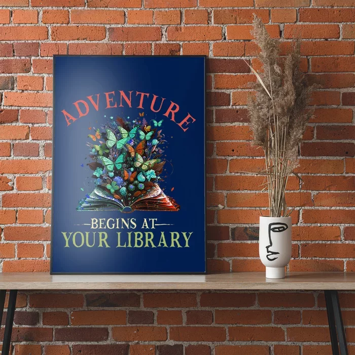 Adventure Begins At Your Library Summer Reading 2024 Flowers Poster