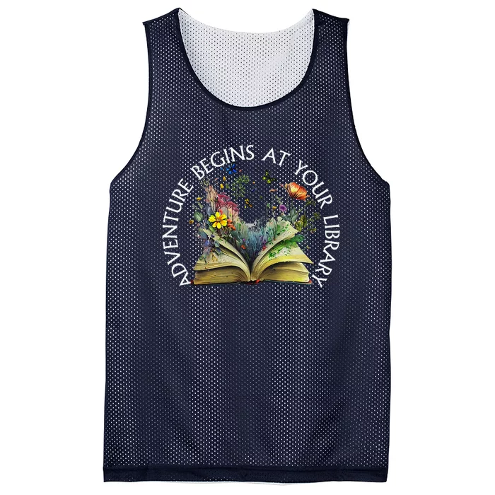 Adventure Begins At Your Library Summer Reading 2024 Mesh Reversible Basketball Jersey Tank