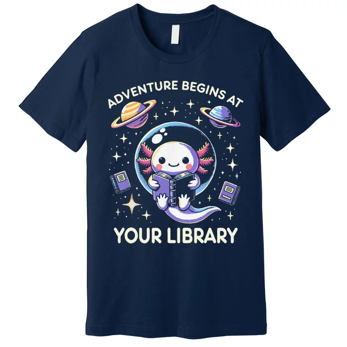 Adventure Begins At Your Library Summer Reading Program 2024 Premium T-Shirt