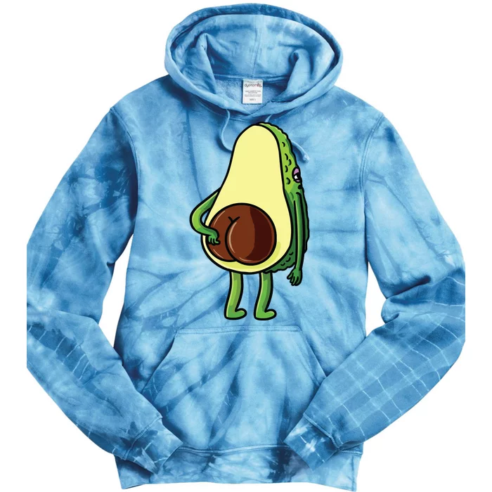 Avocado Butt Avocado Lover Cute Tie Dye Hoodie