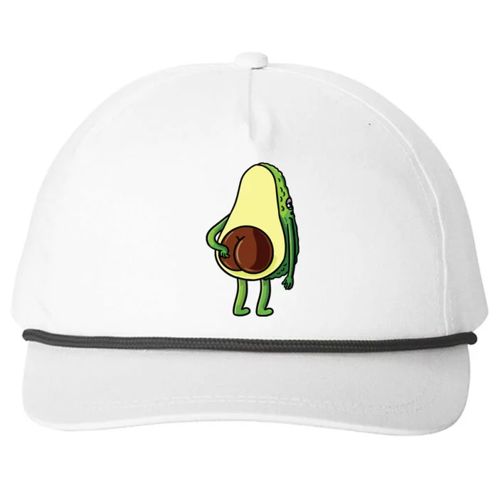 Avocado Butt Avocado Lover Cute Snapback Five-Panel Rope Hat