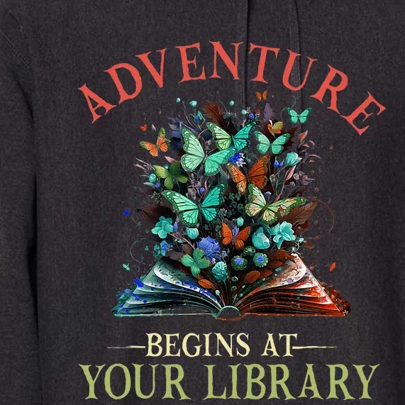 Adventure Begins At Your Library Summer Reading 2024 Flowers Premium Hoodie