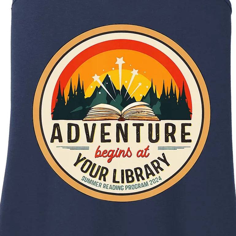 Adventure Begins At Your Library Summer Reading 2024 Ladies Essential Tank