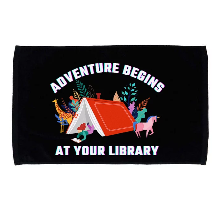 Adventure Begins At Your Library Summer Reading 2024 Microfiber Hand Towel