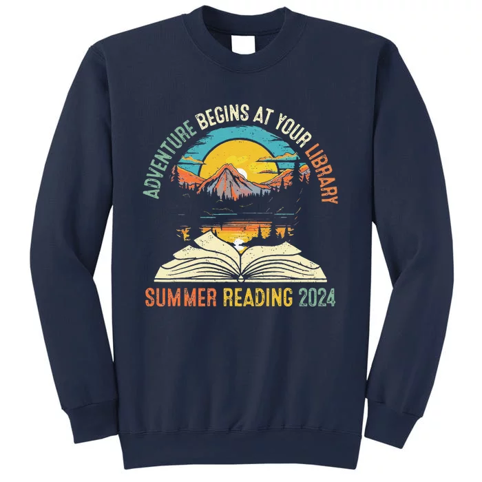 Adventure Begins At Your Library Summer Reading 2024 Vintage Sweatshirt