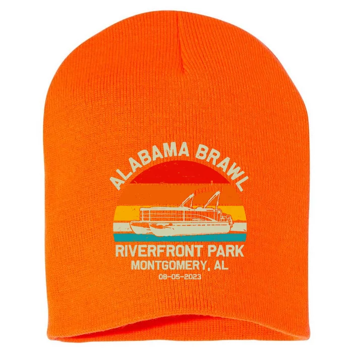 Alabama Brawl At Riverfront Park In Montgomery Alabama Short Acrylic Beanie