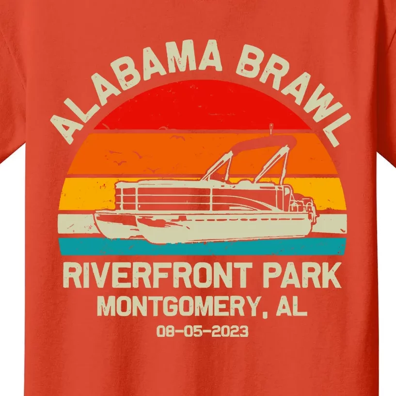 Alabama Brawl At Riverfront Park In Montgomery Alabama Kids T-Shirt