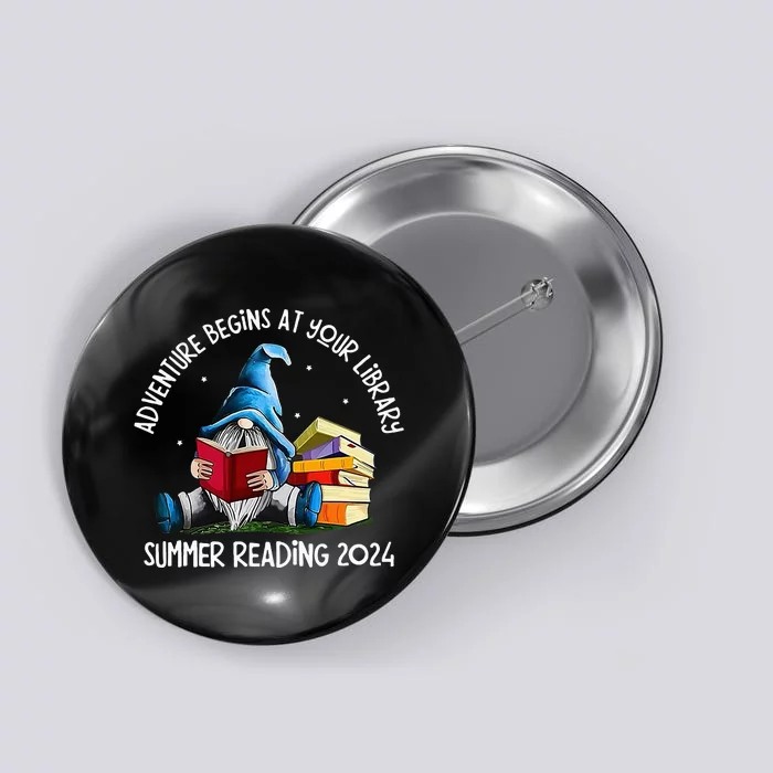 Adventure Begins At Your Library Summer Reading 2024 Gnome Button