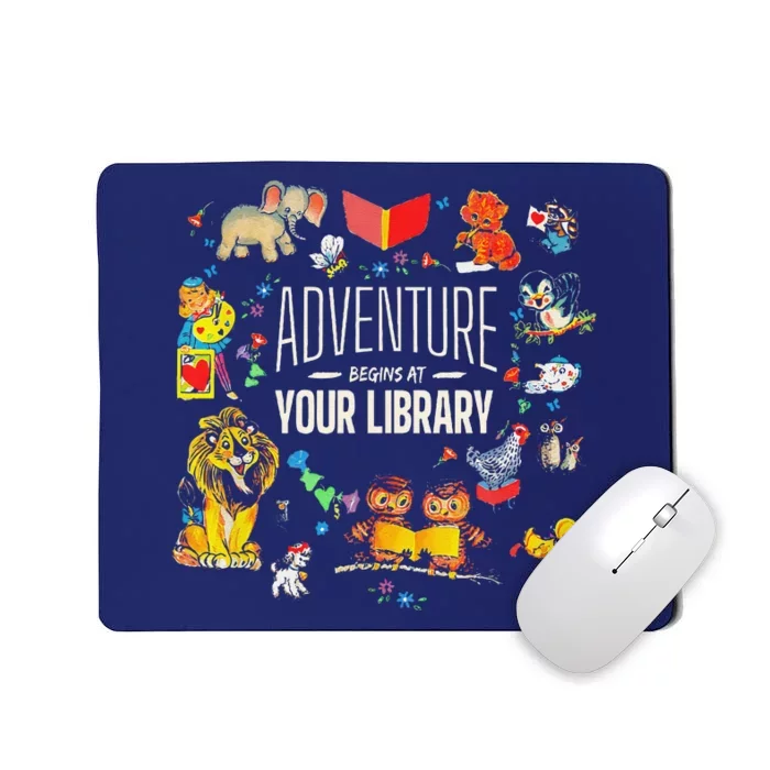 Adventure Begins At Your Library Summer Reading 2024 Animals Mousepad