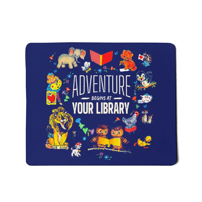 Adventure Begins At Your Library Summer Reading 2024 Animals Mousepad