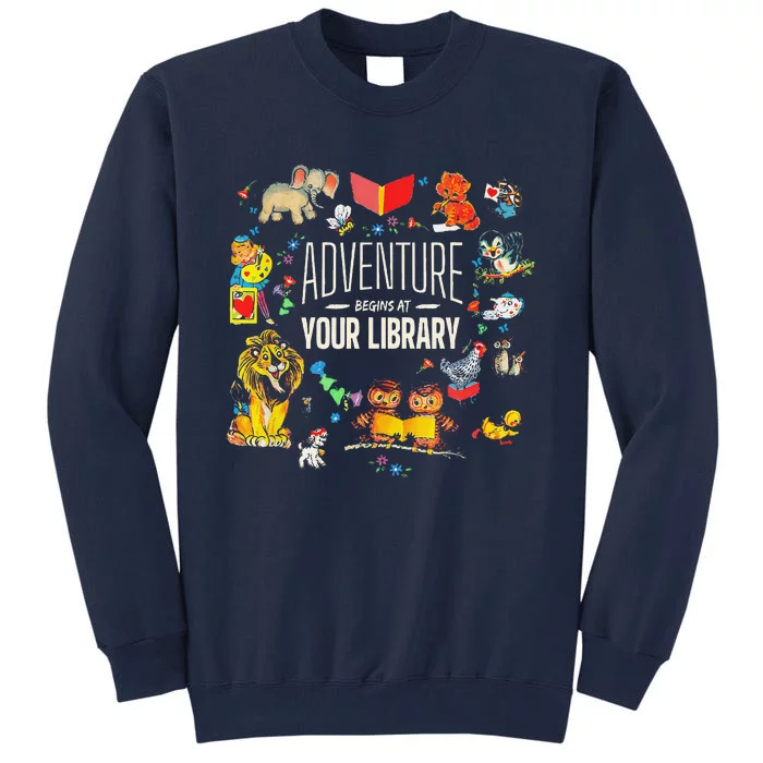 Adventure Begins At Your Library Summer Reading 2024 Animals Tall Sweatshirt