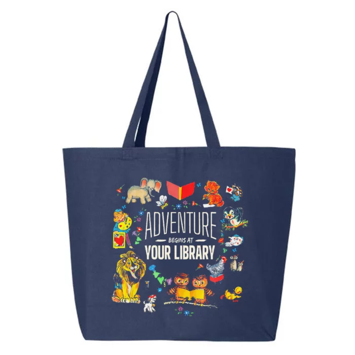 Adventure Begins At Your Library Summer Reading 2024 Animals 25L Jumbo Tote