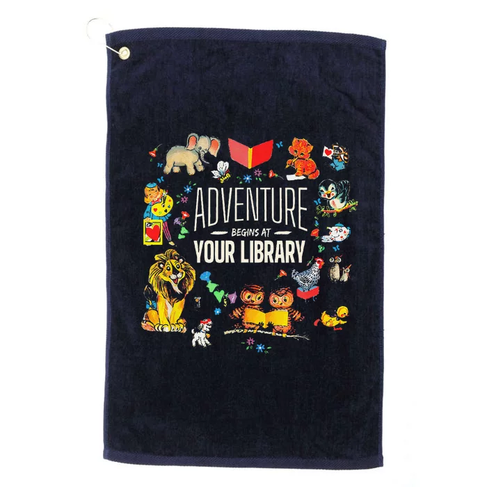 Adventure Begins At Your Library Summer Reading 2024 Animals Platinum Collection Golf Towel