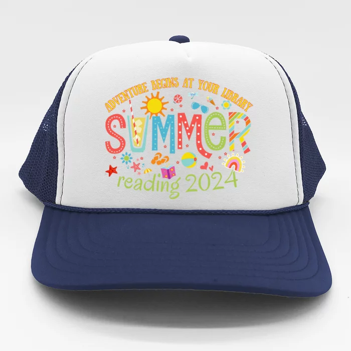 Adventure Begins At Your Library Summer Reading Program 2024 Trucker Hat