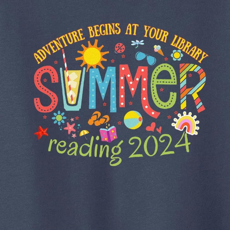 Adventure Begins At Your Library Summer Reading Program 2024 Toddler T-Shirt