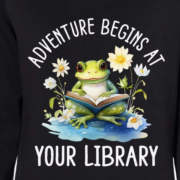 Adventure Begins At Your Library Summer Reading Program 2024 Womens California Wash Sweatshirt