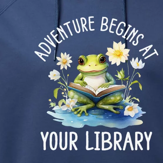 Adventure Begins At Your Library Summer Reading Program 2024 Performance Fleece Hoodie