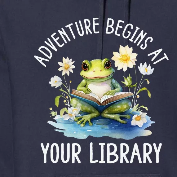 Adventure Begins At Your Library Summer Reading Program 2024 Premium Hoodie