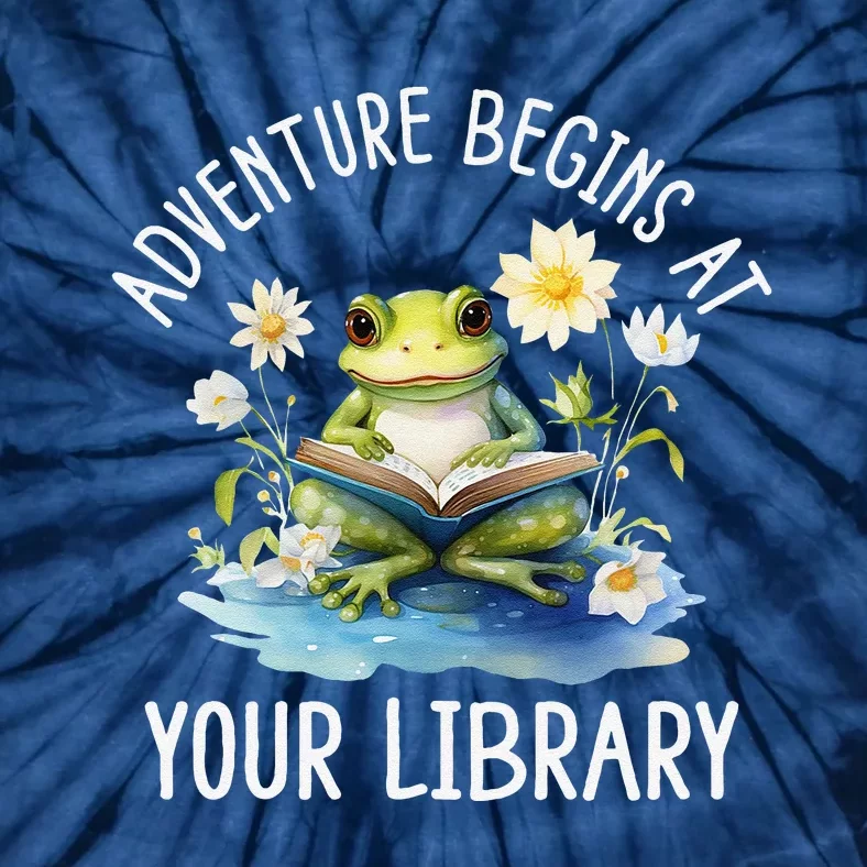 Adventure Begins At Your Library Summer Reading Program 2024 Tie-Dye T-Shirt